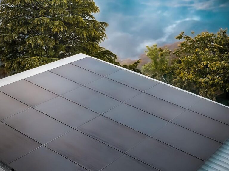 Solar panel on roof in the Blue Mountains